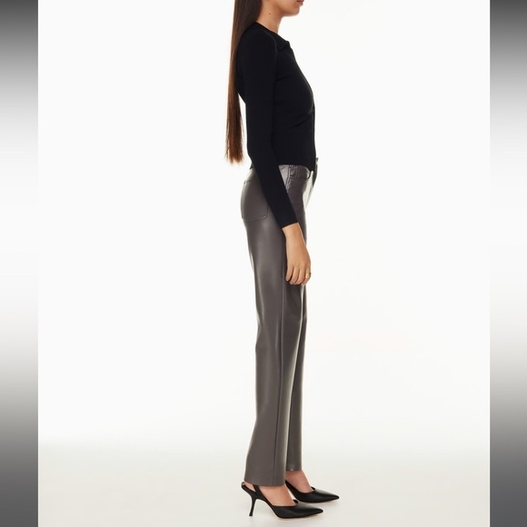 Aritzia Wilfred Sz 2 The Melina Pant in Peppercorn Grey 28” - Picture 2 of 16